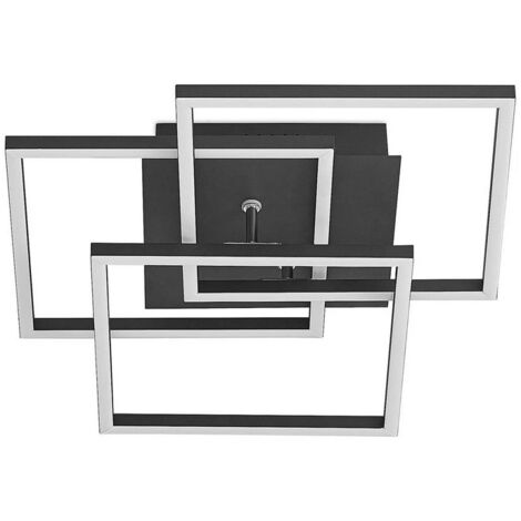 [NEUWERTIG] Lindby Qiana Led Deckenlampe Cct Leuchte Lampe Led Schwarz Dimmbar Fernbedienung B-Ware