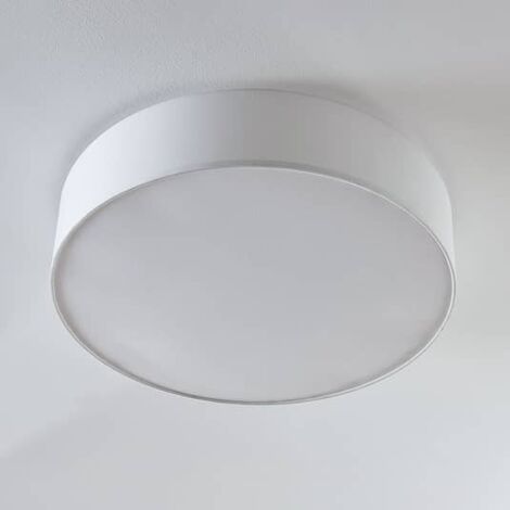 [NEUWERTIG] Lindby Stoff Deckenlampe Gordana Deckenlampe Hängelampe Wohnzimmerlampe E27 Weiß B-Ware