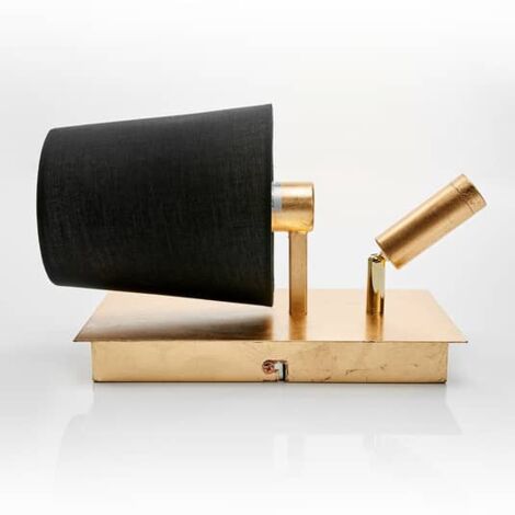 [NEUWERTIG] Lindby Wandleuchte Aiden Leselampe Flurleuchte Lampe Leuchte 40 W Schwarz Gold B-Ware