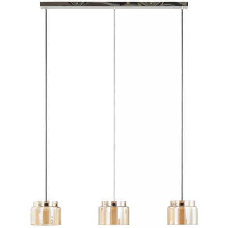 [NEUWERTIG] Lucande Diano Hängeleuchte Amber Dreiflammig Hängelampe Lampe Pendelleuchte Led B-Ware