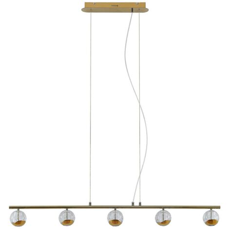 [NEUWERTIG] Lucande Kilio Led Hängeleuchte Pendelleuchte Deckenlampe Lampe 5 Flammig Gold451 B-Ware