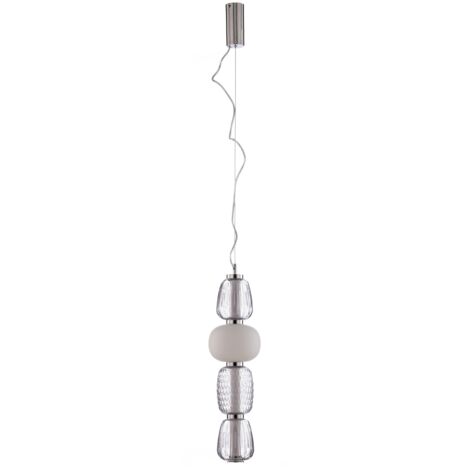 [NEUWERTIG] Lucande Led Hängeleuchte Fedra Glas Grau Weiß ø 17 Cm Deckenlampe Lampe Leuchte B-Ware