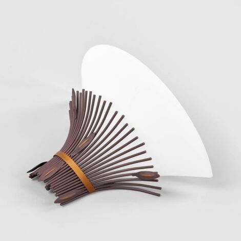 [NEUWERTIG] Lucide Wandleuchte Canna Wandleuchte Lampe Designerlampe E27 Bronze Opal Weiß B-Ware
