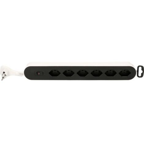 [NEUWERTIG] Max Hauri Ag 160033 Steckdosenverteiler Steckdosenleiste Weiß Schwarz Ch Stecker B-Ware