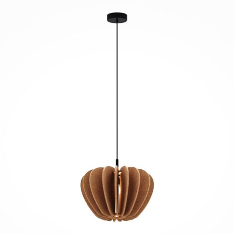 [NEUWERTIG] Maytoni Hängeleuchte Pendelleuchte Cambio Braun Filz E27 475 Cm Rund Lampe Spot B-Ware