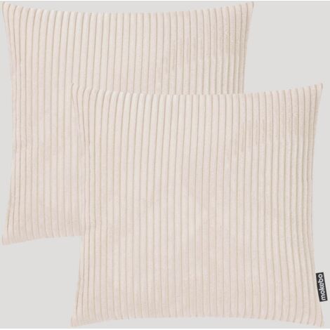 [NEUWERTIG] Mokebo Cordkissen Set 45x45 Beige Kissen Cordstoffkissen Sofakissen Couchkis35