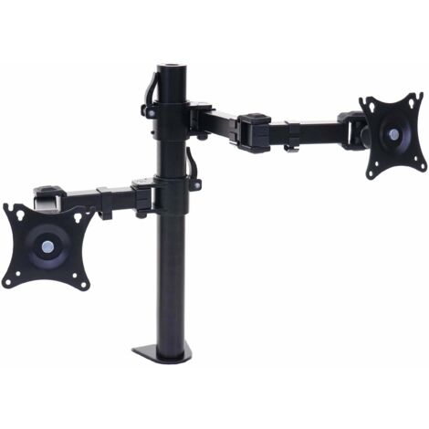 [NEUWERTIG] Monitorhalter HHG-762, VESA bis 75x75/100x100mm schwenkbar neigbar drehbar bis 9kg zweiarmig