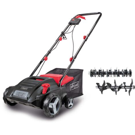 [NEUWERTIG] [NEUWERTIG] Scheppach Elektro-Vertikutierer SC32 inkl. Messerwalze & Lüfterwalze  1500 W Motor  Arbeitsbreite 32 cm  30 L Korb