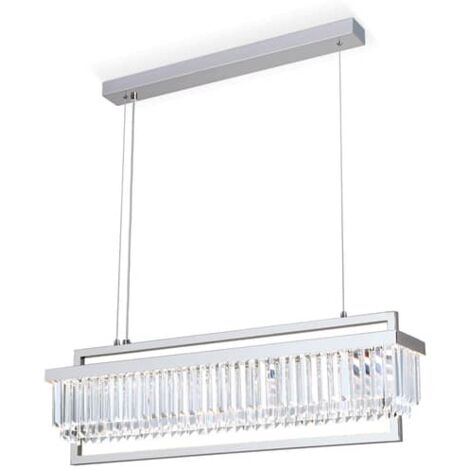 [NEUWERTIG] Orion Led Pendelleuchte Prism Hängeleuchte Hängelampe Leuchte Led Länglich Chrom B-Ware