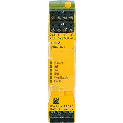 [NEUWERTIG] PILZ PNOZ s6.1 24VDC 3 n/o 1 n/c Schaltgeräte P/N: 750126 Sicherheitsrelais