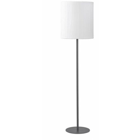 [NEUWERTIG] Pr Home Außenstehleuchte Lampe Agnar Dunkelgrau Weiß 156 Cm Textil Metall E27 B-Ware