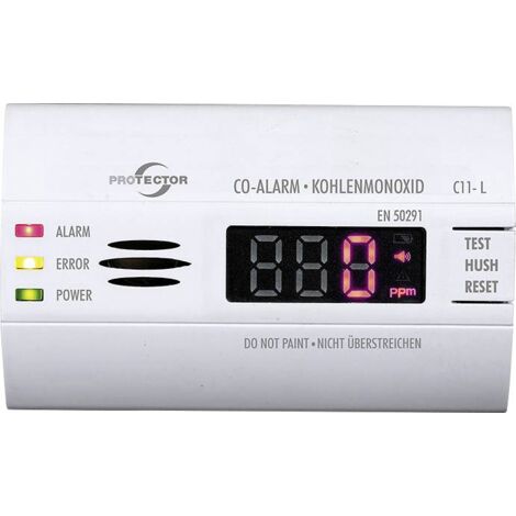 [NEUWERTIG] Protector C11 L Kohlenmonoxid Melder Warnmelder Kohlenmonoxid Batteriebetrieben  B-Ware