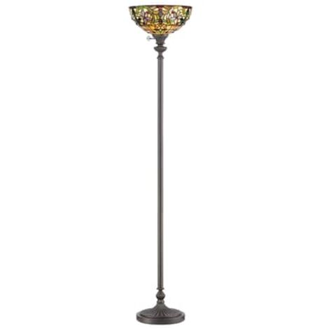 [NEUWERTIG] Quoizel Deckenfluter Kami Stehlampe Stehleuchte Lampe Schirm Im Tiffany Design   B-Ware