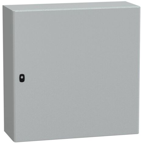 [NEUWERTIG] Schneider Electric Gehäuse Wandkasten Spacial S3 D Stahl Grau Ral7035 Kasten B-Ware