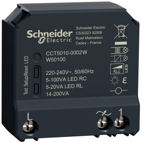 [NEUWERTIG] Schneider Electric Wiser Cct5010 0002 W Dimmaktor Steuerung Hausautomatisierung B-Ware