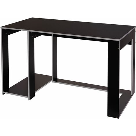 [NEUWERTIG] Schreibtisch HHG-834, Computertisch Bürotisch, 120x60x76cm schwarz-grau