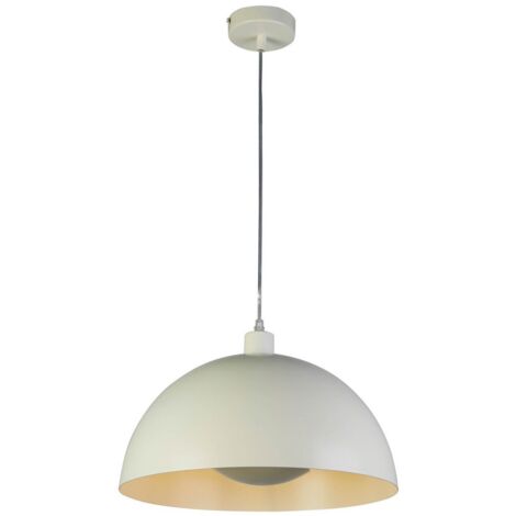 [NEUWERTIG] Searchlight Hängeleuchte Pendelleuchte Mars Creme Stahl 40 Cm Deckenleuchte B-Ware