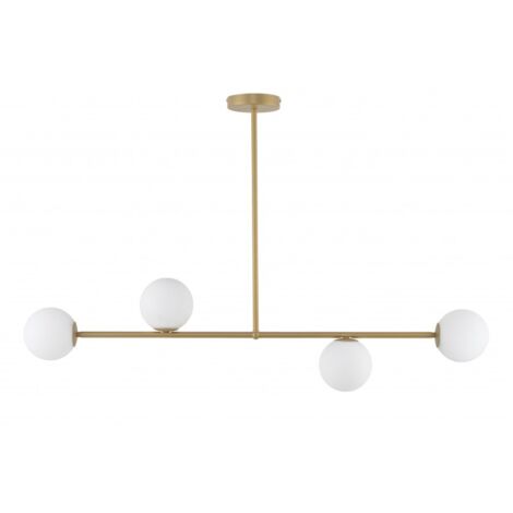 [NEUWERTIG] Sigma Deckenleuchte Lampe Gama Deckenlampe Led Deckenbeleuchtung 4 Flammig Gold B-Ware