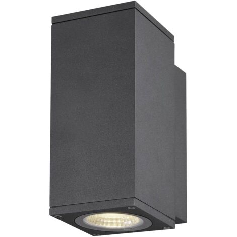 [NEUWERTIG] Slv Enola Square S 1003416 Led Außenwandleuchte Led Fest Eingebaut 6 W Anthrazit B-Ware