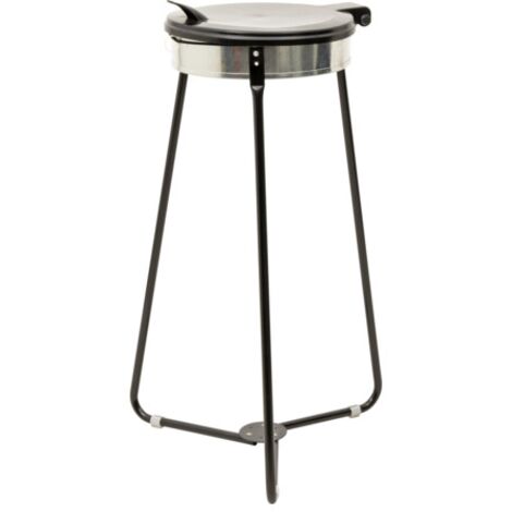 [NEUWERTIG] Stier Müllsackhalter Abfallbehälter Schwarz 120l Volumen Bx Tx H 515x515x935mm     B-Ware