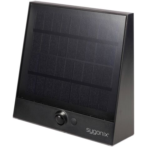 [NEUWERTIG] Sygonix Sy 5801970 Solar Wandstrahler Mit Bewegungsmelder Anthrazit Grau B-Ware
