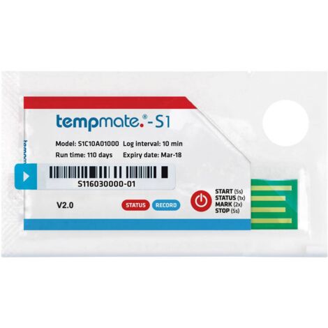 [NEUWERTIG] Tempmate S1 C10 A01000 S1 C10 A01000 Messgeräte Umwelt Messgeräte Datenlogger B-Ware