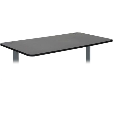 [NEUWERTIG] Tischplatte HHG-769 für Schreibtische, Schreibtischplatte, 160x80cm MVG-zertifiziert schwarz