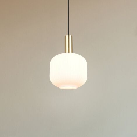[NEUWERTIG] Trio Lighting Hängeleuchte Pendelleuchte Diva Messingfarben Opal Metall Glas E27 B-Ware