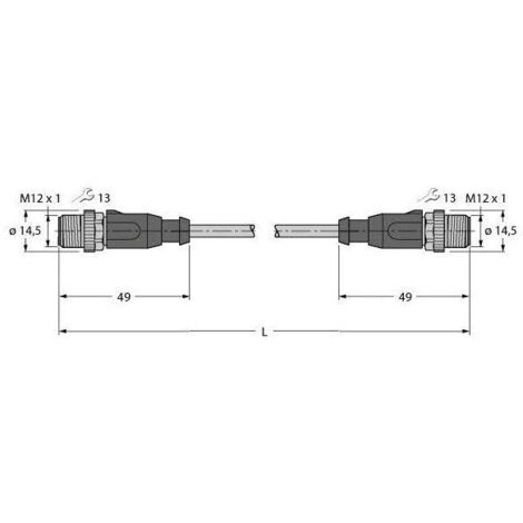 [NEUWERTIG] Turck 6441666 Sensor /Aktor Steckverbinder Steckverbinder Konfektioniert 1 St.  B-Ware