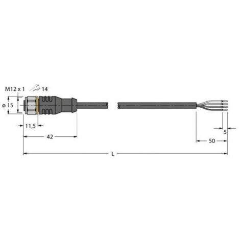 [NEUWERTIG] Turck 6933720 Sensor-/Aktor-Anschlussleitung Sensorleitung Leitung