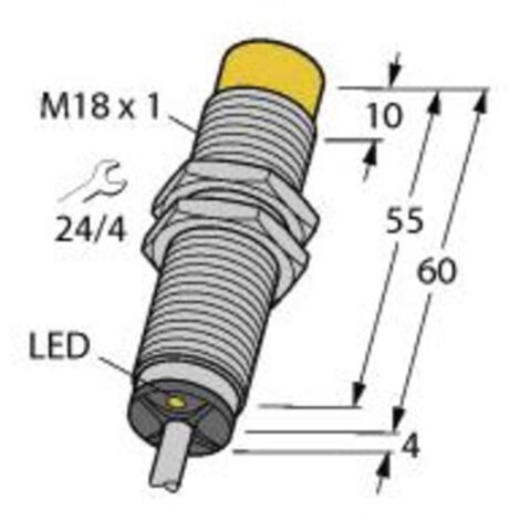 [NEUWERTIG] Turck Ni8 M18 Az3 X Induktiver Sensor Nicht Bündig Induktivsensor Schließer B-Ware