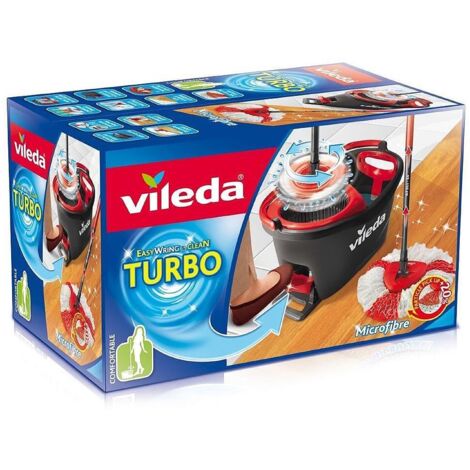 [NEUWERTIG] Vileda Turbo Easy Wring & Clean Komplett Set, Wischmop & Eimer Mit Power Schleuder B-Ware