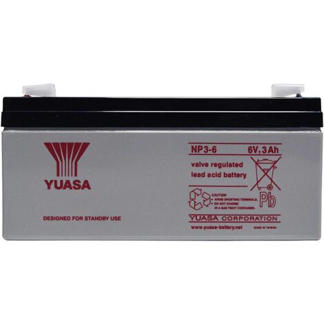 [NEUWERTIG] Yuasa Np3 6 Np3 6 Bleiakku 6 V 3 Ah Blei Vlies (Agm) 134 X 64 X 34 Mm B-Ware