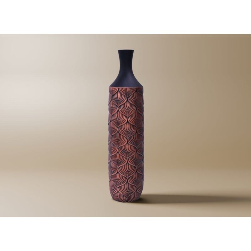 Deco In Paris - neven - Vase xl en polyrésine noir et marron H60 cm neven