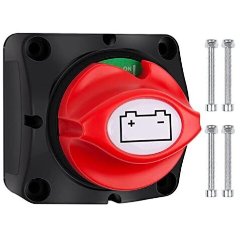 [NEVER USED] 12V Battery Disconnect Switch, 12V/24V/48V 275A Battery Main Switch, 2pcs 12V Battery Switch, Waterproof, for Boat, Motorcycle, Yacht, Car, RV, ATV UT
