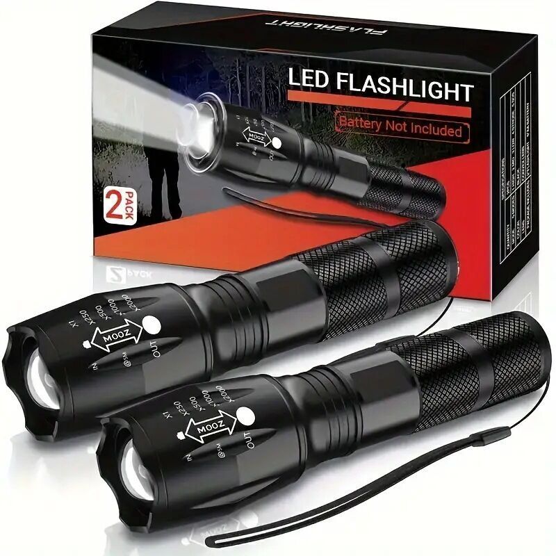 Image of [NEVER USED] 2-Pack Ultra-Powerful LED Flashlight,&hellip;