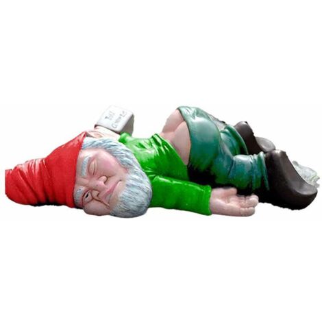 [NEVER USED] Drunk Gnome Garden Gnome Statue Decoration Funny Meaning Gnome Garden Statue Decoration