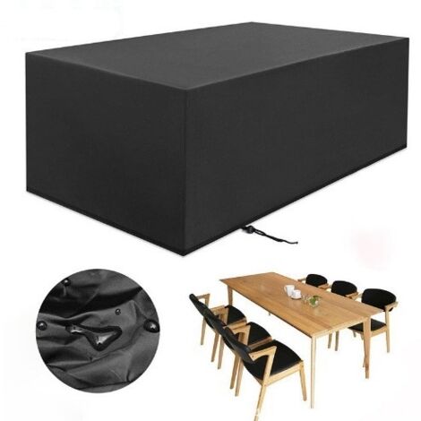 [NEVER USED] Garden Furniture Cover 210D Oxford 242 162 100cm Garden Furniture Protective Cover Garden Table Cover Waterproof Garden Furniture Tarpaulin Windproof Rain UV Tear Resistant