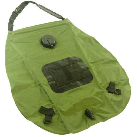 [NEVER USED] green Camping Shower, Solar Camping Shower Bag, Camping Shower Bag, Hiking Travel Showers, with Switchable Shower Head Solar Water Heater for Hiking and Beach Trips