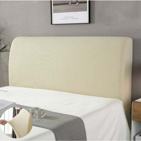 [NEVER USED]  Headboard Cover,Headboard Protective Cover Dustproof Washable Headboard Cover Full Pack 360° Beige 150cm Suitable for 140-170cm Headboard