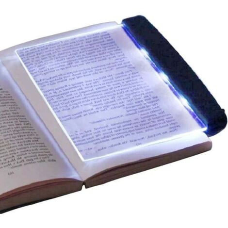 [NEVER USED] LED Book Light, Book Reading Lamp, Flat Book Light, 14.2 x 17.5cm