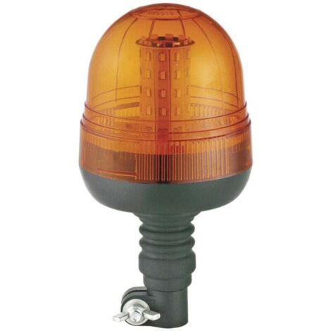 [NEVER USED] LED rotating beacon orange with magnetic base, flashing light
