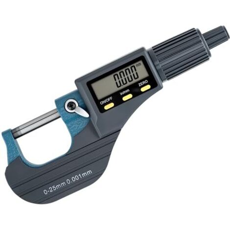 [NEVER USED] Micrometer LCD Digital Outside Micrometer 0-25mm, 0.001mm Resolution