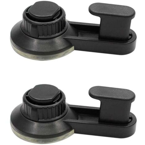 [NEVER USED] Pack Removable Reusable Suction Cup Hooks for Coats Towels Bathrobes Suction Cup Hook for Travel Hotel（Black）