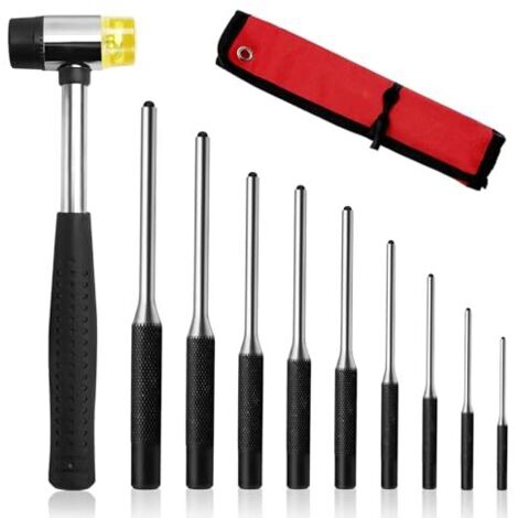 [NEVER USED] Pin Punch Set, 9-piece, 1.5mm-8mm, 40 CR-V Punch Tool, Pin Punch Set, Roll Pin Punch Set - 1/16", 5/64", 3/32", 1/8", 5/32", 3/16", 7/32", 1/4", 5/16" Pin Punch Set