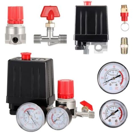 [NEVER USED] Pressure switch for 220V air compressor, pressure regulator, manometer