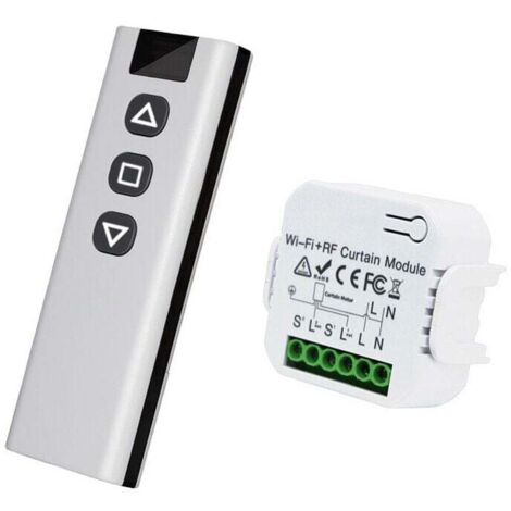 [NEVER USED] Radio roller shutter module, radio switch for roller shutters, blinds, consisting of RF remote control + receiver module, max. 100 m range