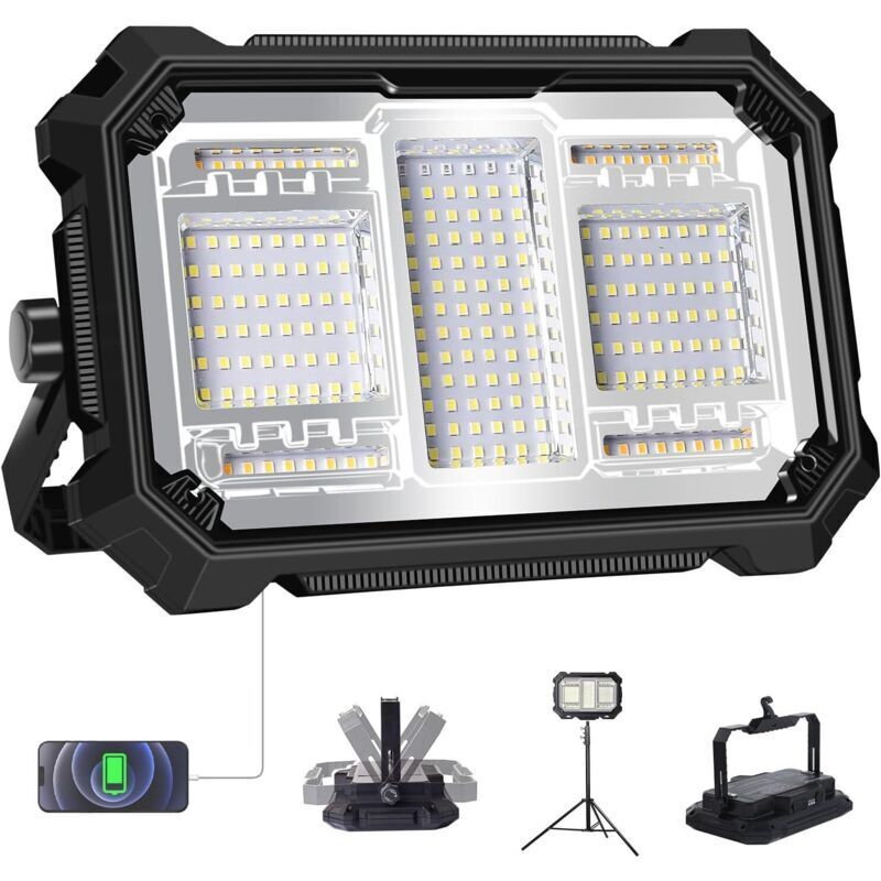 Image of [NEVER USED] Rechargeable LED Floodlight, Battery&hellip;