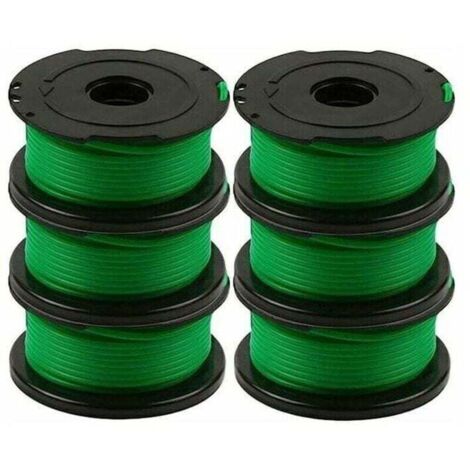 [NEVER USED] Set of 6 thread spools for Black and Decker GL7033, GL8033, GL9035 brush cutters, 6 meters each.