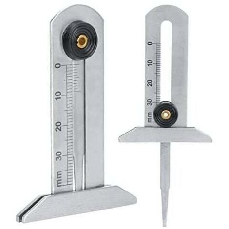 [NEVER USED] Tire wear measurement, stainless steel tire depth gauge, tire safety ruler, tire measuring device 0–30 mm for car and motorcycle